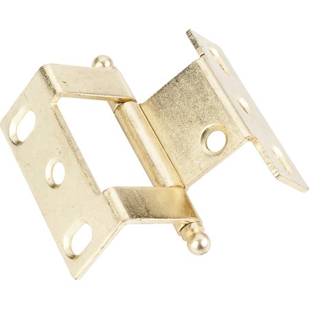 HARDWARE RESOURCES Offset Bi-fold Furniture Hinge Polished Brass 9915PB